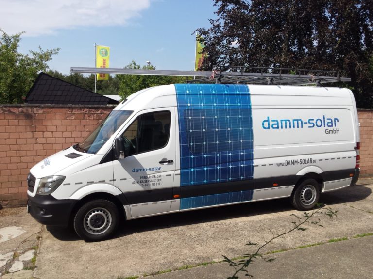 Damm Solar _ Transporter Teilfolierung inkl. Beschriftung