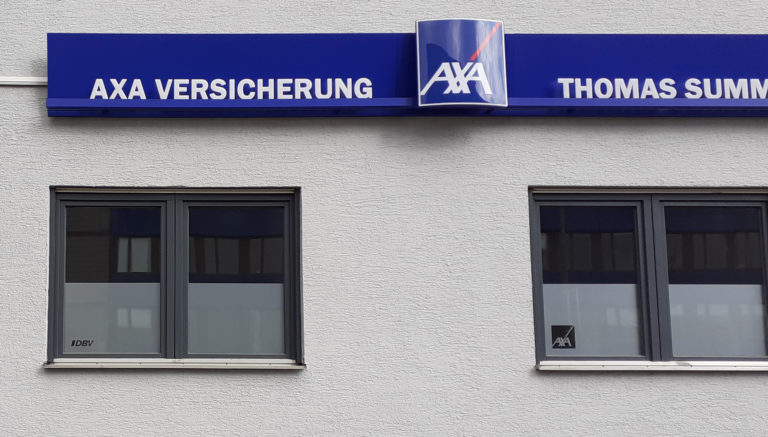 AXA Versicherung Kaiserslautern Thomas Summer Sichtschutz Glasdekorfolie